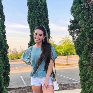 Boho Chic Blouse With Key Hole back